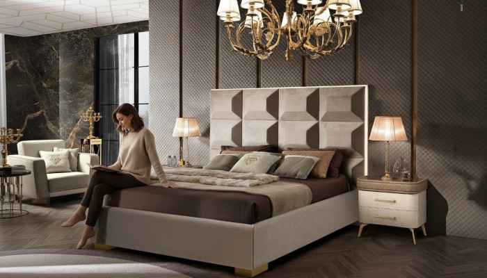 Bett Holz Duebel Schlofzëmmer Better Brong Bettkader Modern Duebelbett Miwwelen