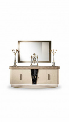 Kommod mat Spigel Holz Kommode Miwwelen Schaf Schlofkummer Luxus Sideboard Nei