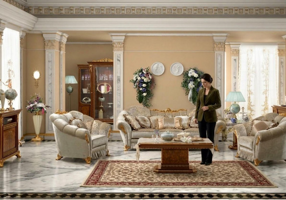 Canapé Dësch Niewendëscher Wunnzëmmer Rechteckeg Kaffi Luxus Design Canapé Dësch