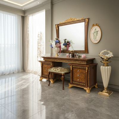Schmink Konsolendësch Design Holz Dësch Konsolendëscher Dëscher Italienesch Miwwelen