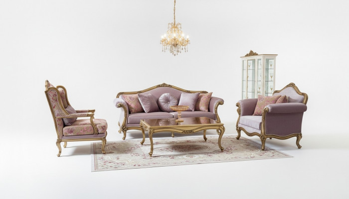 Sofa Garnitur 3+2+1 Dësch Sëtzgeleeënheet Polstersofa Wunnlandschaft Sofen