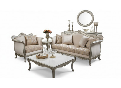 Dräisëtzer Sofa 3-Sëtzer Sofas Luxus Textil Couchen grouss Polster Designer