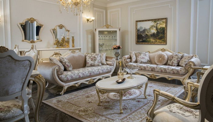 Soffagarnitur Canapé Sofa Sofadësch Fauteuil Sofas Set Stoff 311 Garnitur 5-telleg.