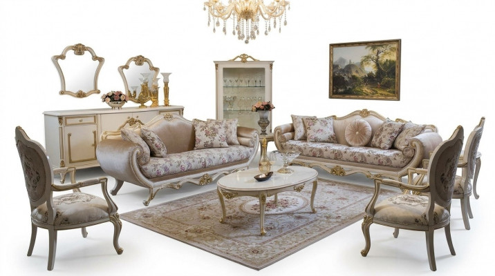 Soffagarnitur Canapé Sofa Sofadësch Fauteuil Sofas Set Stoff 311 Garnitur 5-telleg.