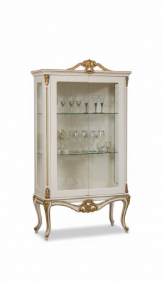 Vitrinnen Glas Schaf Regal Holz Vitrinnendesign Art déco Wunnzëmmer Nei
