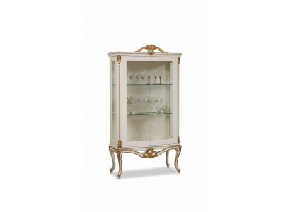 Vitrinnen Glas Schaf Regal Holz Vitrinnendesign Art déco Wunnzëmmer Nei