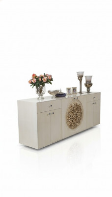 Luxus Sideboard XXL Sideboard Kommode Anrichte Sideboards Schaf Wäiss