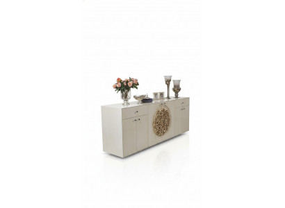 Luxus Sideboard XXL Sideboard Kommode Anrichte Sideboards Schaf Wäiss