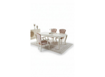 Luxus Iessdësch Design Dësch Iesszëmmer Dëscher Holzdëscher Italienesch Miwwelen 228cm