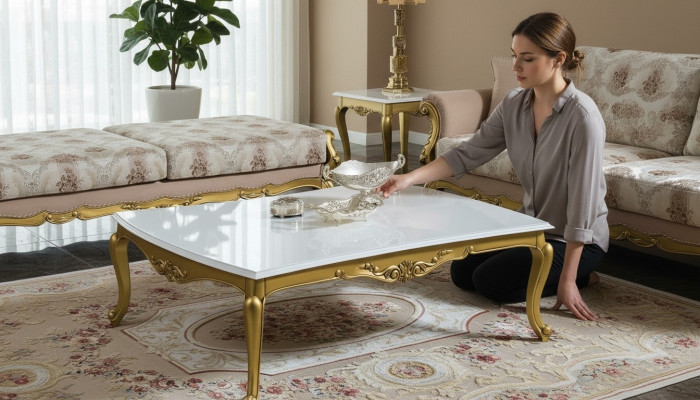 Couchtisch Kaffisdësch Dëscher Design Dësch Wunnzëmmertësch Holzdëscher Nei