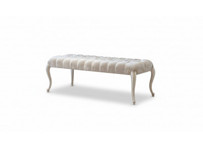 Textilpuff Polster Fousspuff Bäistell Ottoman Chaise Lounge Bänk Nee.