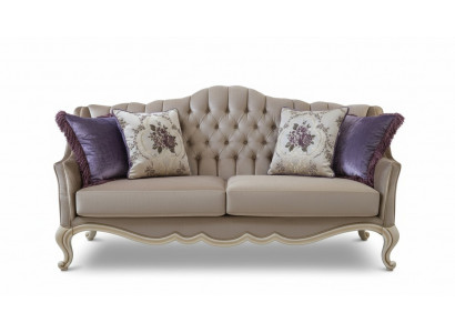 Dreisëtzer Luxus 3 Sëtzer Couch Polster Klassesch Sëtz Sofa Raum Miwwelen