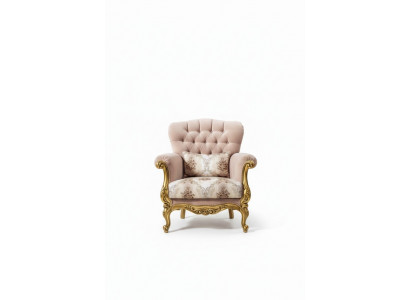 Design Sëtz Luxus Holz Miwwelen klassesch Chesterfield Stoff Wunnzëmmer Neit