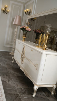 Luxus Regal xxl Regal Kommode Dressoir Schaf wäiss Anrichte