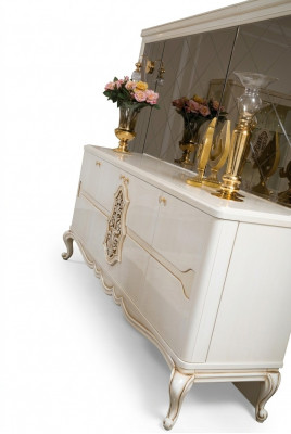 Luxus Regal xxl Regal Kommode Dressoir Schaf wäiss Anrichte