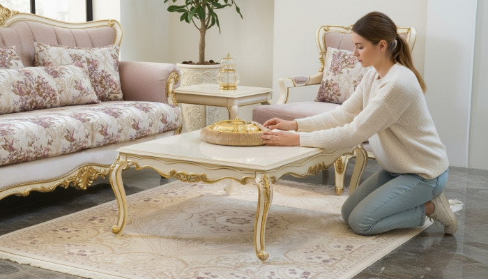 Couchtisch Kaffisdësch Säitentafel Designer Wunnzëmmertafel Nei