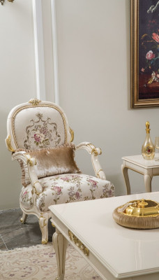 Sesselen 1-Sëtzer Sofaen Stoff Wunnzëmmer Textil Luxus Eensëtzer Eensëtzer