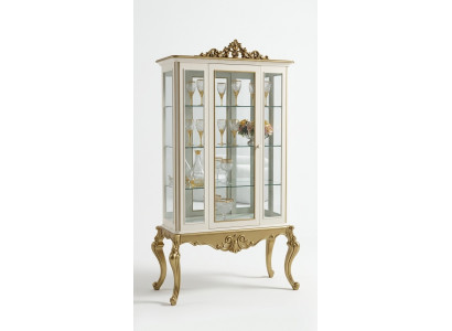 Vitrine Luxus Regal Holz Anrichte Schief Schief Wohnzimmer Glasschaf Nei