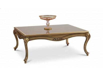 Kinnekenlechen Couchdësch Gold Brongen Dësch Barock Rokoko Couchdëscher Holz
