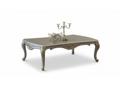 Luxus Dësch, Klassesch Couchtischen, Gold, Sëlwer Dësch, Holz