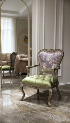 Sessel 1 Sëtzgréng Wunnenzëmmer Elegante Miwwelen Luxus Chesterfield Nei