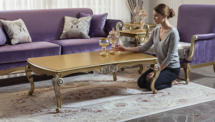Couchtisch Luxus Beistelltisch Kaffisdësch Designer Dësch Wunnzëmmer Dëscher