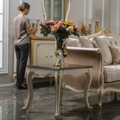 Niewentdësch Dëscher Dësch Couchtisch Kaffisdësch Design Dësch Wunnzëmmer Miwwelen