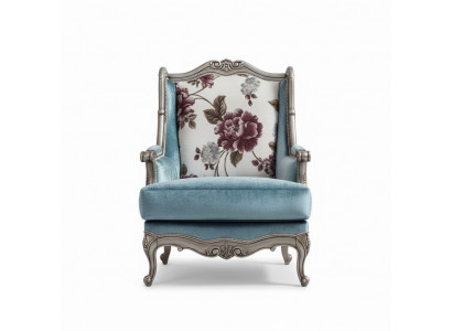 Fauteuil Einsitzer Luxus 1Sëtzer Polster Sëtz Textil Sëtz Stoff Klassesch