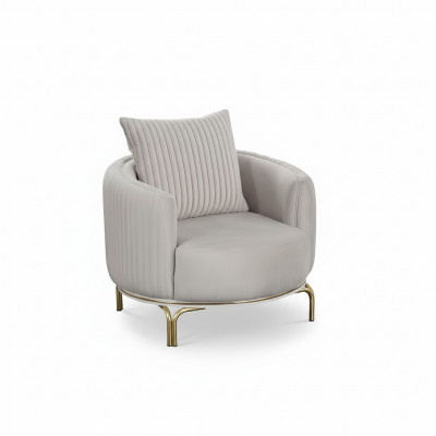 Ronne Fauteuil Eenzel Luxus 1 Sëtz Polster Sëtz Designer Textil Sëtz Stoff