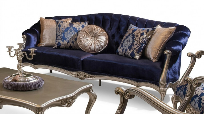 Polster Designer Miwwel Dräisëtzer Sofa 3 Sëtzer Sofen Textil Couchen Nei