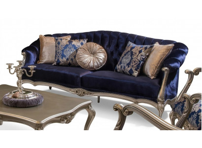 Polster Designer Miwwel Dräisëtzer Sofa 3 Sëtzer Sofen Textil Couchen Nei