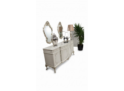 Sideboard Luxus Schaf Regal Anrichte Schiefflächen Wunnzëmmer Glieserschaf