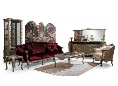 Luxus Sofagarnitur Sofa Beistelltisch Couchtisch Sëtz Set 5tlg. Nei