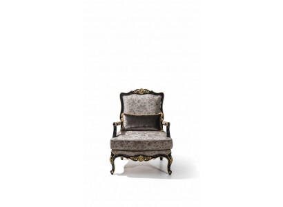 Fauteuil Polster Designer Textil 1 Sëtzer Polster Einsëtzer Miwwelen Barock