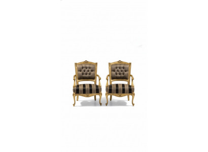 Fauteuil Miwwelen Still Art déco Design Stoff Wunnzëmmer Fauteuil Design Nei
