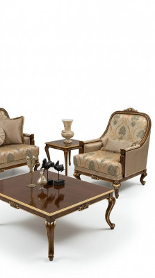 Miwwelen Still Design Fauteuil Textil Stuff Luxus Design Barock Rokoko