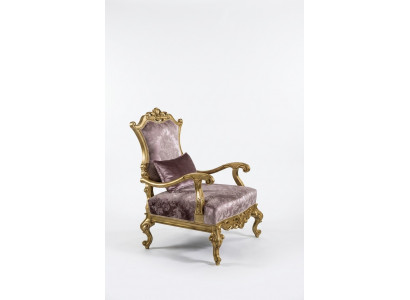 Fauteuil Einsëtzer Luxus 1 Sëtzer Polster Sëtz Barock Textil Stoff Art déco