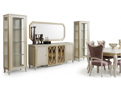 Klassesch Set Vitrin rtv Sideboard Luxus Vitrin Schief Set 2 Deel.