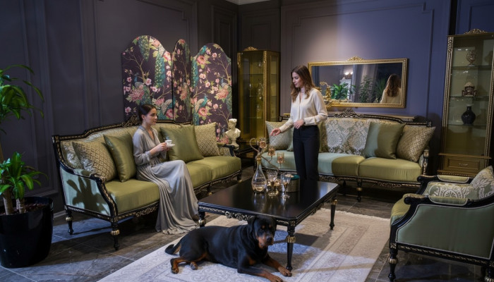 Sofagarnitur 3+3+1 Sëtzer Dësch Sofa Fauteuil Sofas Miwwele Set 4 Deeler