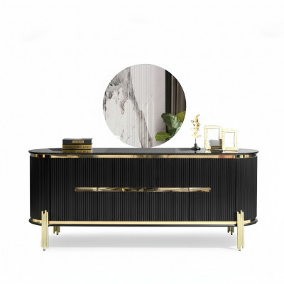Sideboard Luxus Schaf Regal Holz Anrichte Schief Wohnzimmer Modern Designer