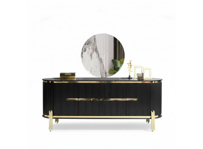 Sideboard Luxus Schaf Regal Holz Anrichte Schief Wohnzimmer Modern Designer