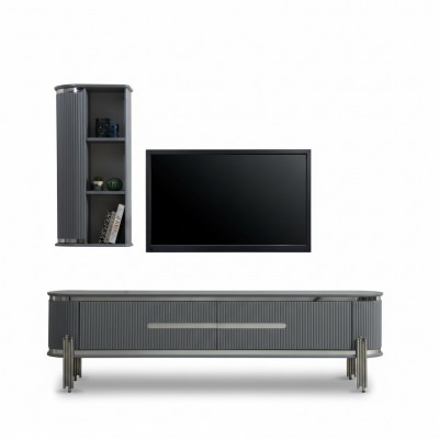TV-Schaf Luxus-Sideboard Kommode Miwwel Wunnzëmmeraschau Schief Reol Holz