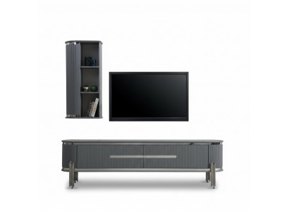 TV-Schaf Luxus-Sideboard Kommode Miwwel Wunnzëmmeraschau Schief Reol Holz