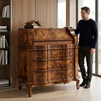 Design-Kommode Anrichte Sekretär Holz Sideboard Dësch Anriichten Kommoden Italien