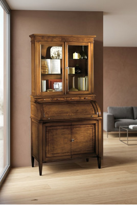 Anrichte Regal Schaf Glas Vitrinne Italienesch Miwwelen Glasschaf Nei Schief