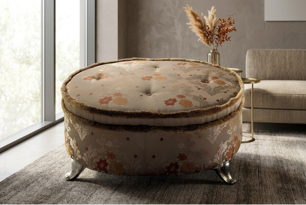 Ovalen Dësch Chesterfield Polster Fotell Fousshocker Ottomane Sofa Bäistell Ronn