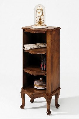 Regal Bicherregal Holz Schief Lëscht Design Barockstil Vitrinn Bar Schaf Massiv.