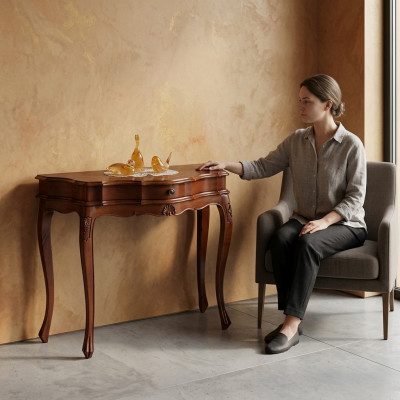 Konsolendësch Designer Holz Dësch Konsol Konsolendëscher Schmink Konsol Miwwelen