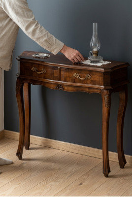 Konsole Konsolentischer Schminkkonsole Konsolentësch Designer Holz Dësch Italien