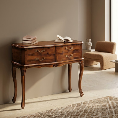 Konsolendësch Schmink Konsol Designer Holz Dësch Konsol Konsolendëscher